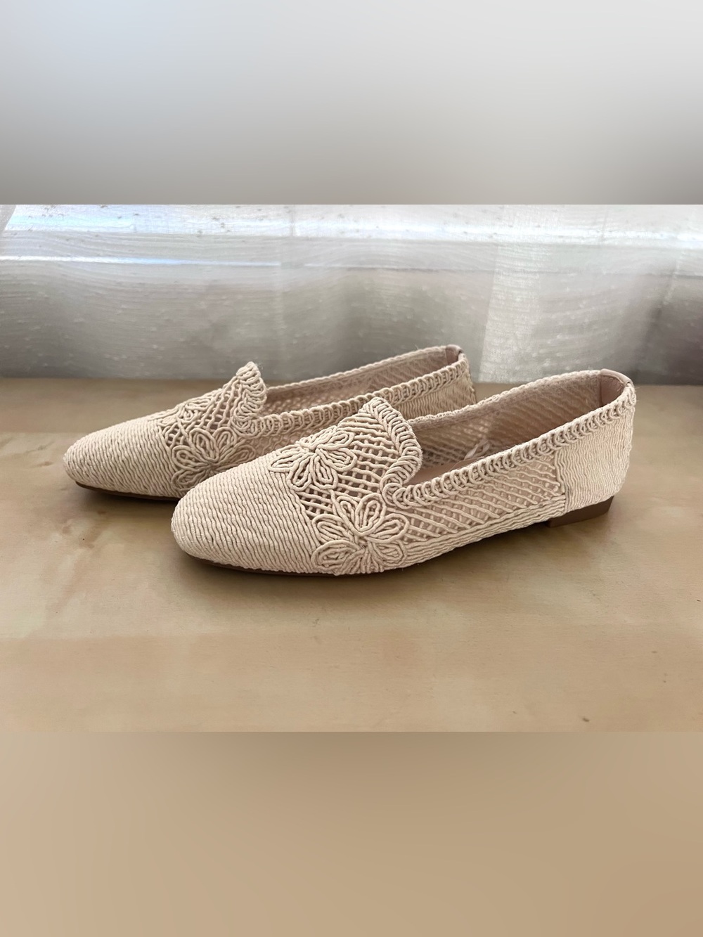 New Atalina crochet woven shoes Size 5.5